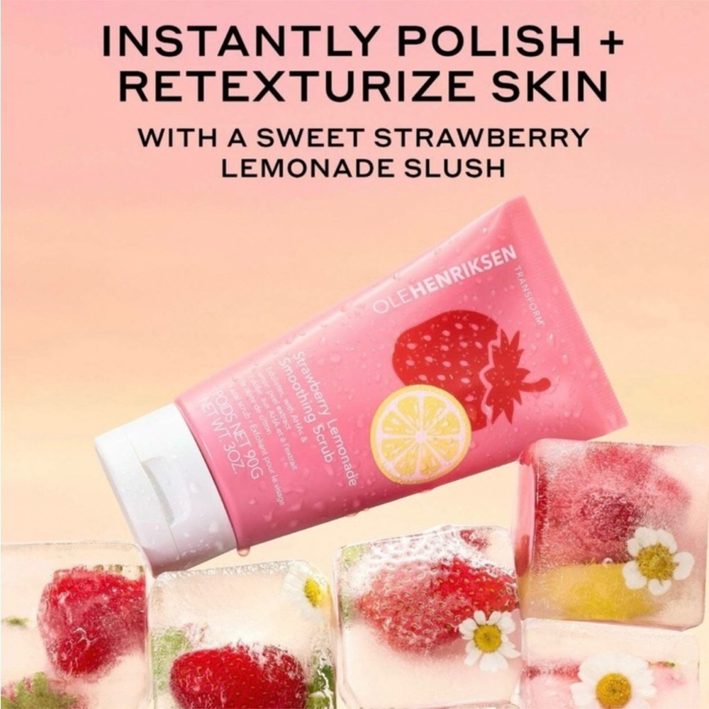 Ole Henriksen 10% AHA Strawberry Lemonade Exfoliating Body Scrub New&Sealed
